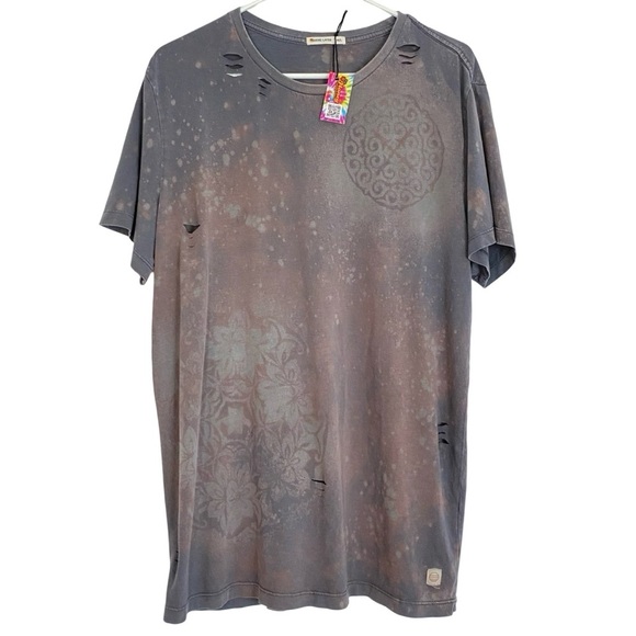 Marine Layer Other - Marine Layer Upcycled Tee Shirt Mens Size Medium Large Gray Acid Wash Stencil